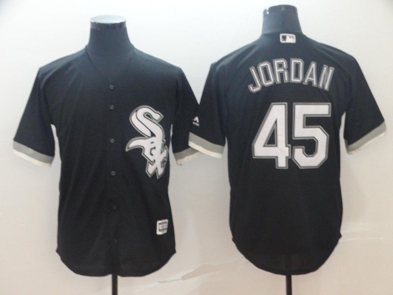 Men Chicago White Sox #45 Jordan Black Game MLB Jersey->chicago white sox->MLB Jersey